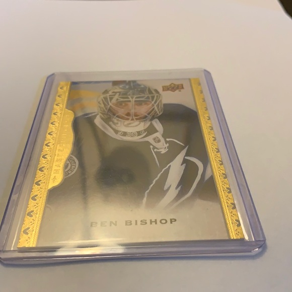 2014-15 Ben Bishop Masterpiece Hockey Card - Picture 2 of 3
